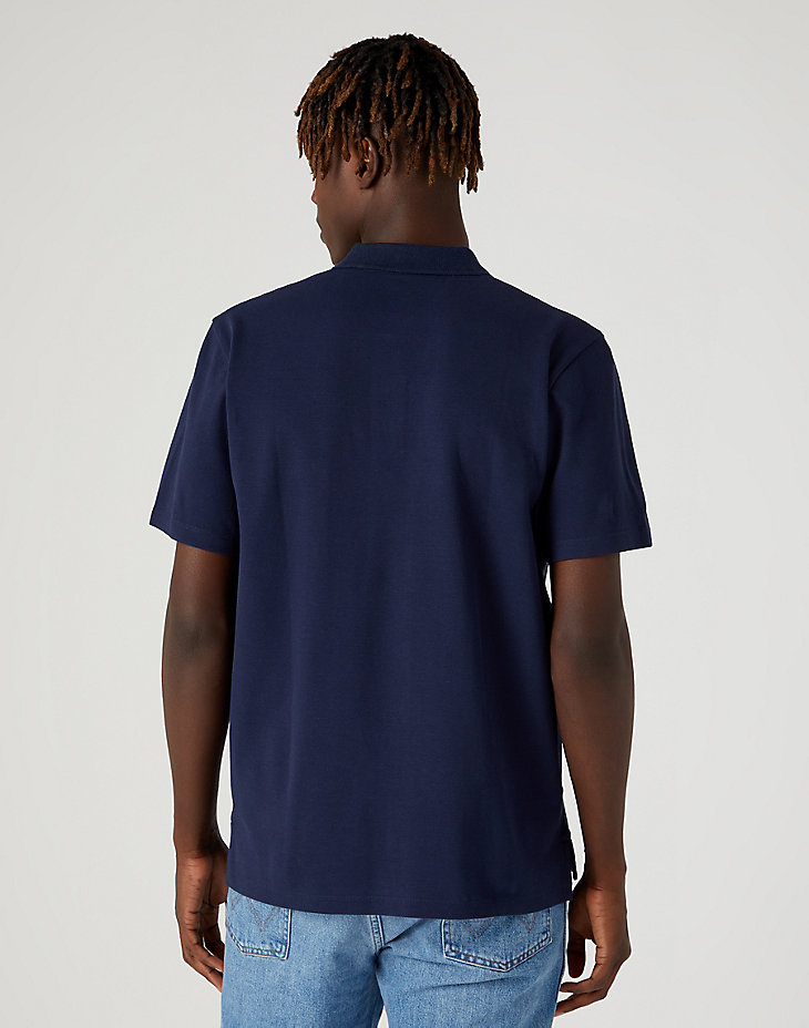 Polo Shirt in Navy alternative view 2