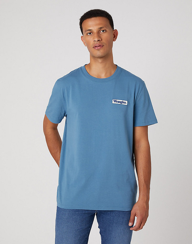 Logo Tee in Captains Blue main view