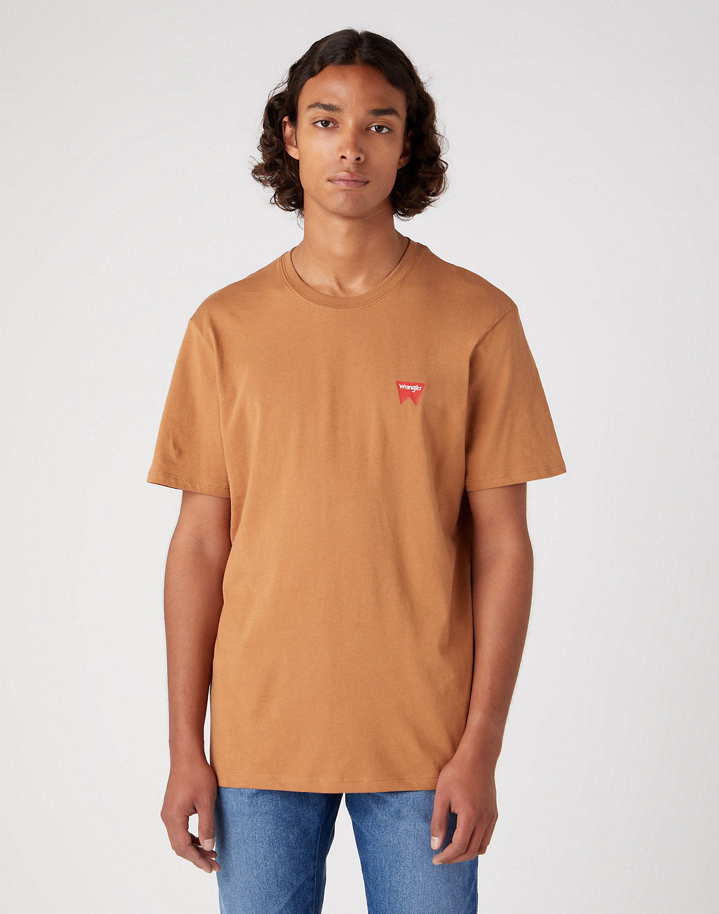 Sign Off Tee in Tobacco Brown main view