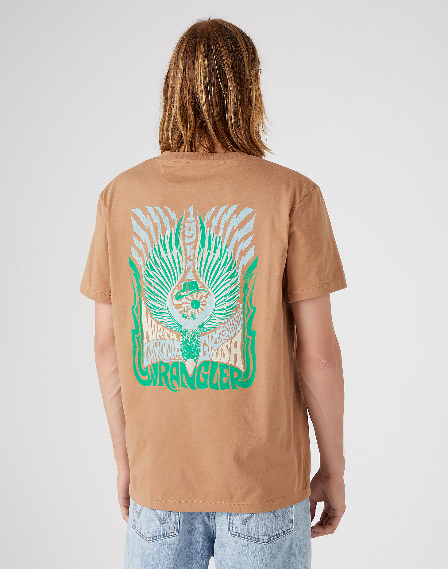 Graphic Tee in Burro Brown main view