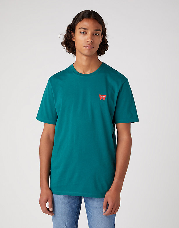 Sign Off Tee in Bayberry Green