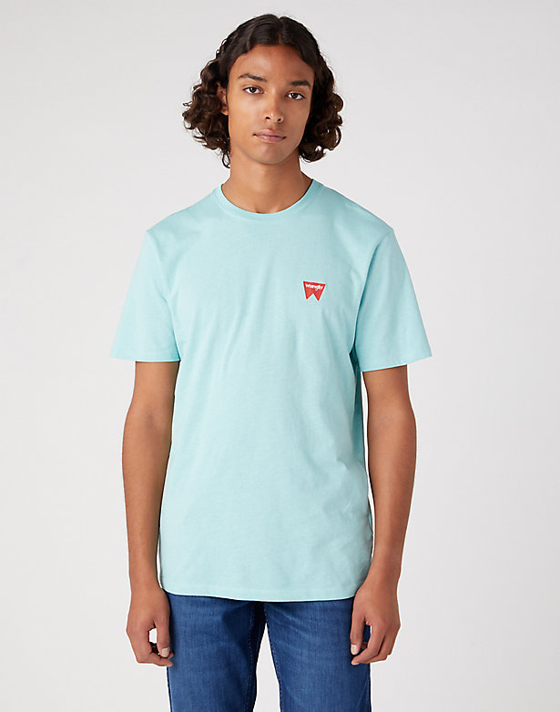 Sign Off Tee in Canal Blue