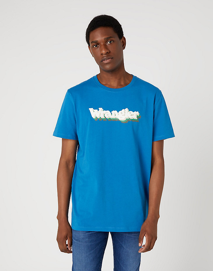 Graphic Tee in Deep Water main view