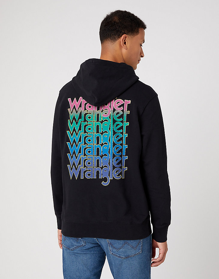 Graphic Hoodie in Black main view
