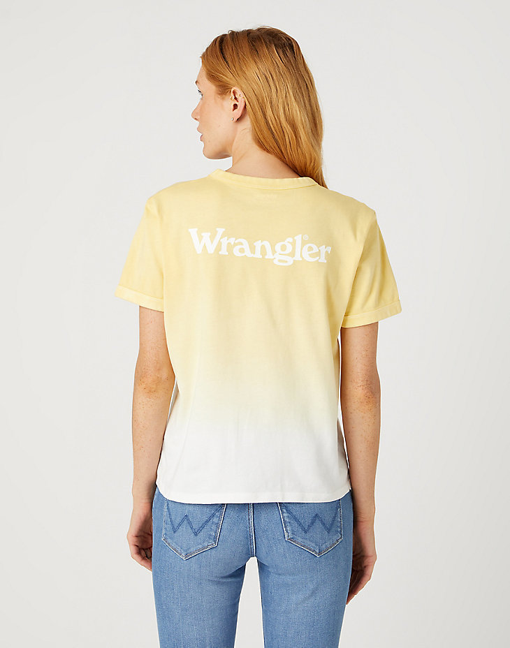 Relaxed Ringer Tee in Pale Banana alternative view 2