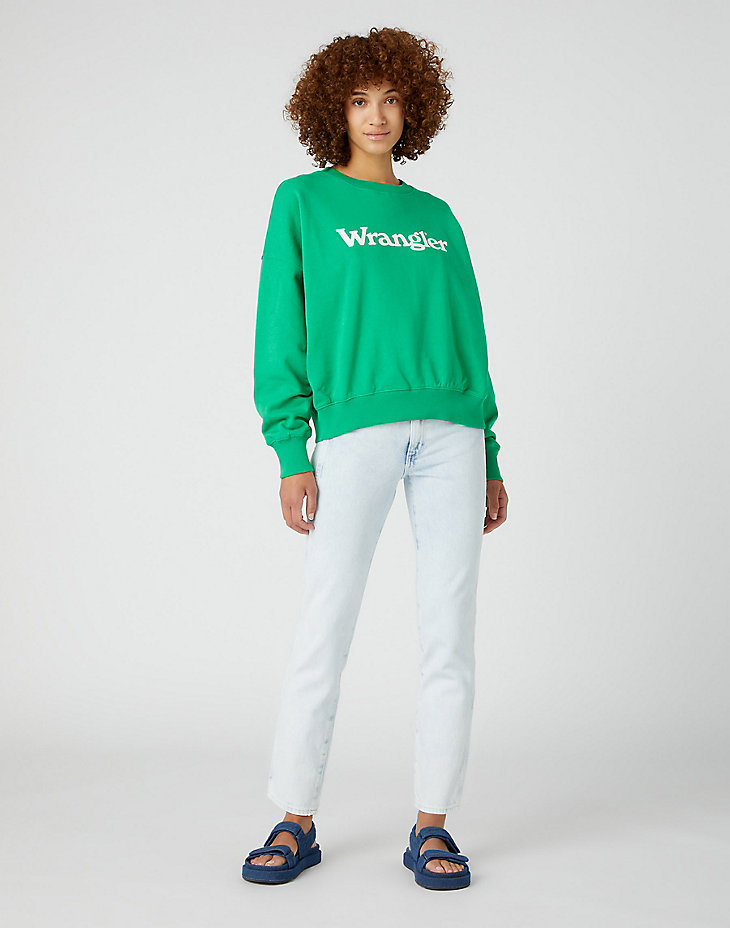 Relaxed Sweatshirt in Bright Green alternative view
