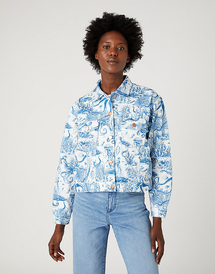 Heritage Cut Off Jacket in Sailing Seven Seas main view