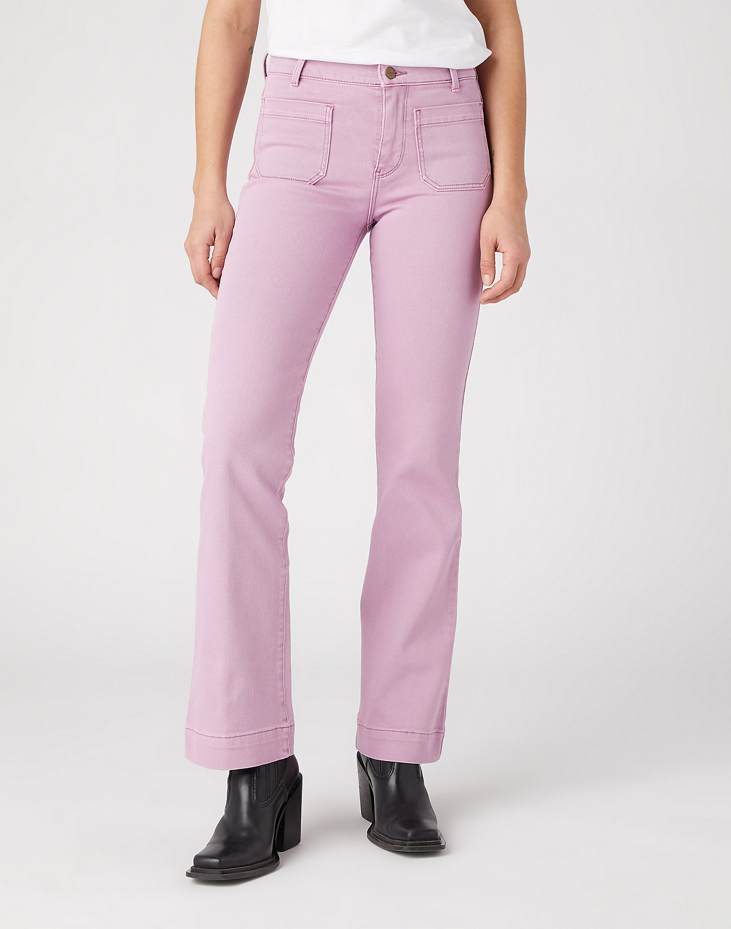 Flare Jeans in Smokey Grape main view