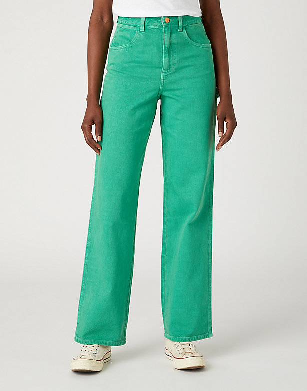 Mom Relaxed Carpenter Jeans in Bright Green