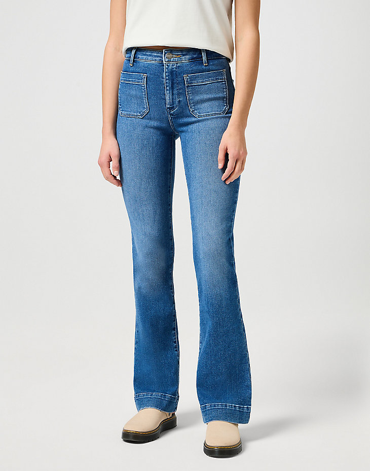 Flare Jeans in Raven main view