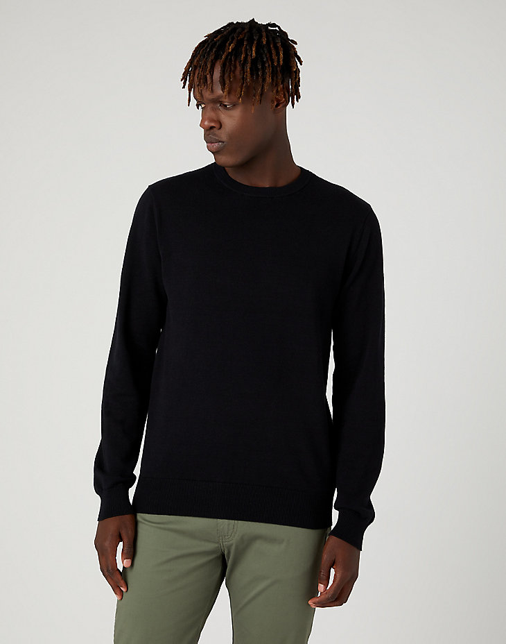 Crewneck Knit in Black main view