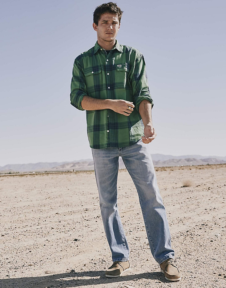 Patch Pocket Shirt in Pine Green alternative view