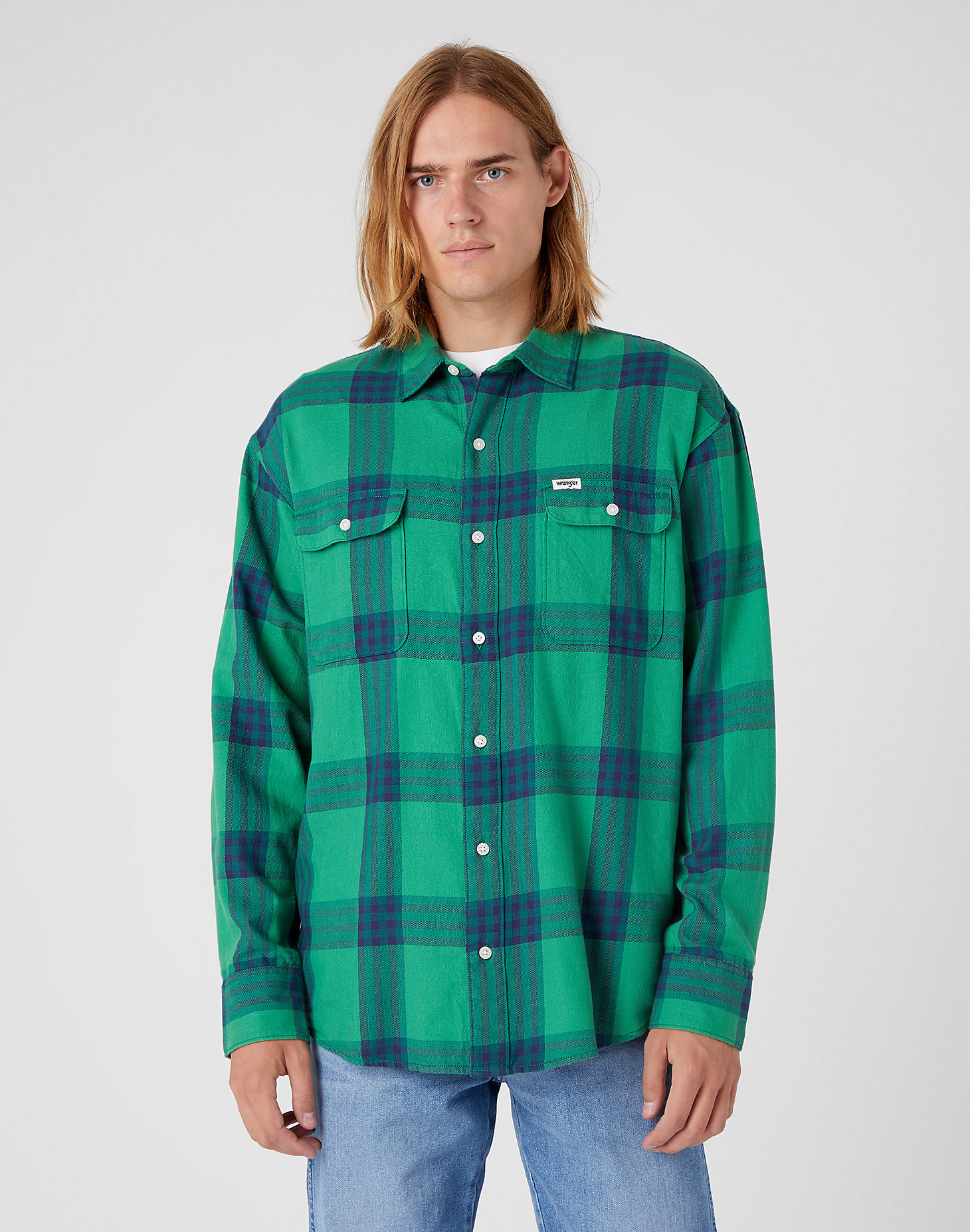 Patch Pocket Shirt in Pine Green alternative view 2