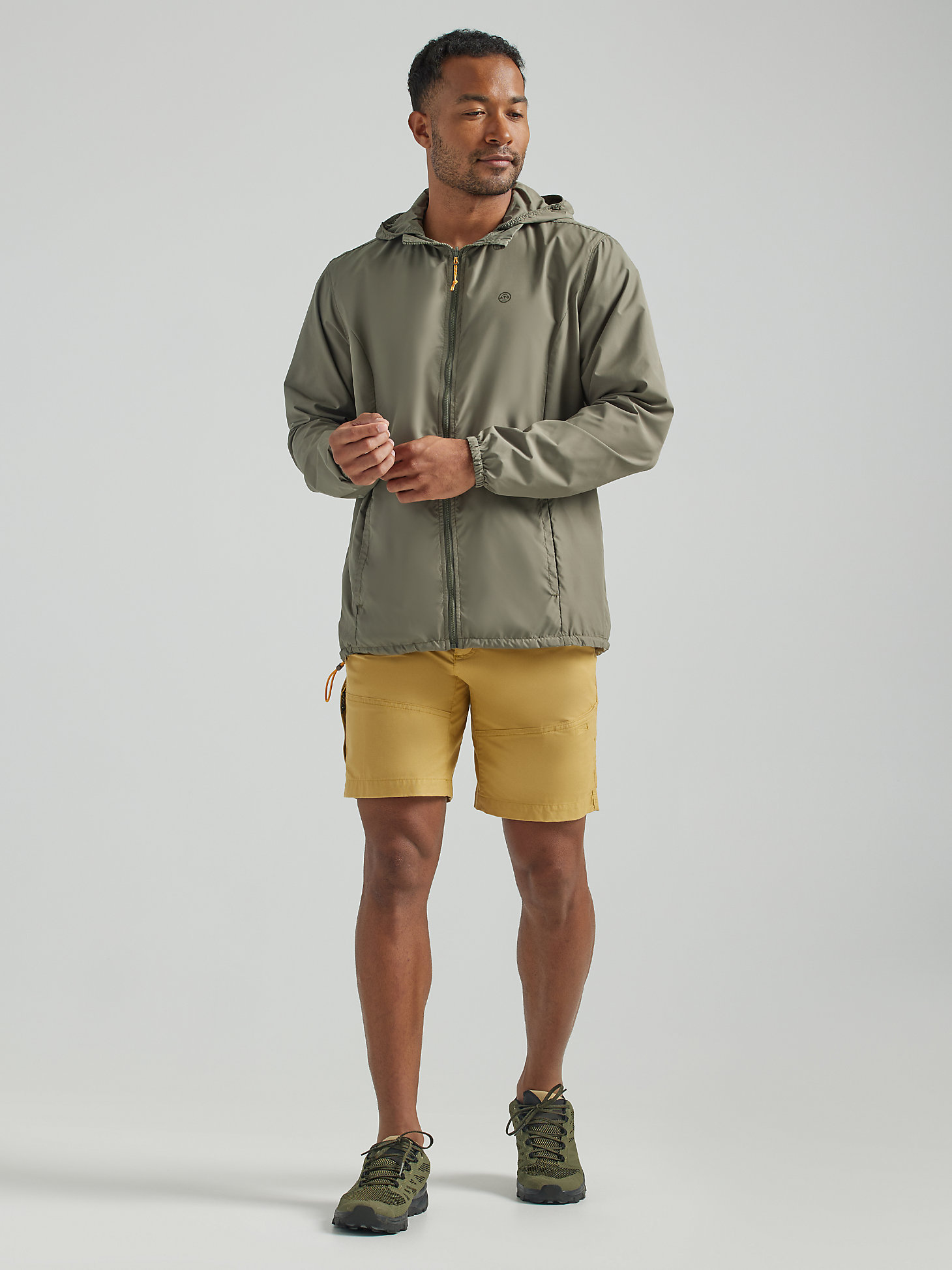 Lightweight Packable Jacket in Dusty Olive alternative view 1