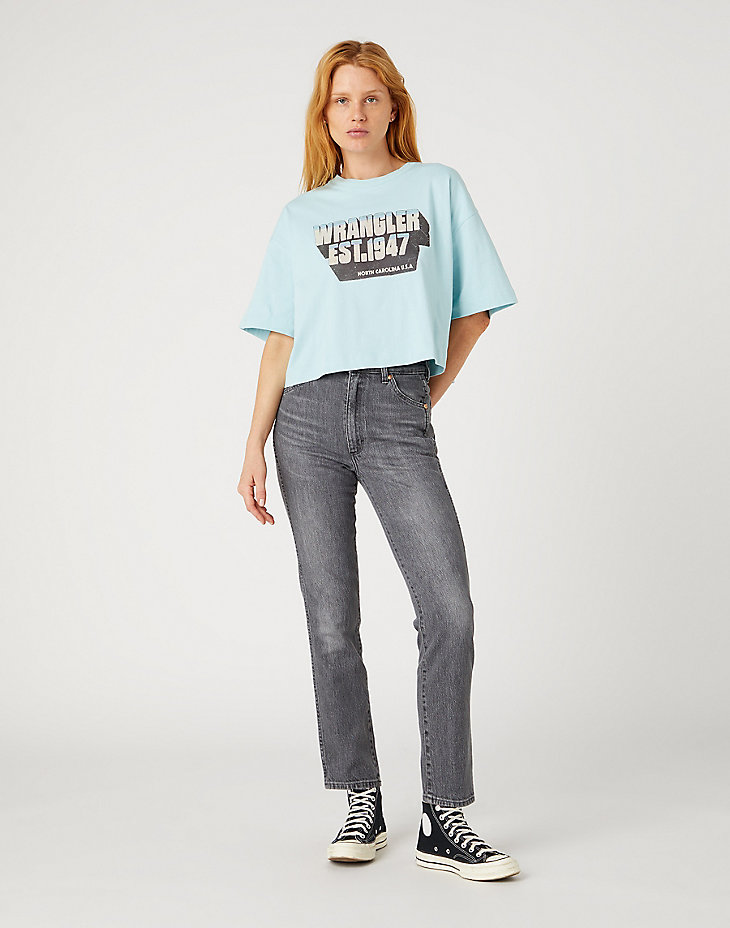 Boxy Tee in Canal Blue alternative view