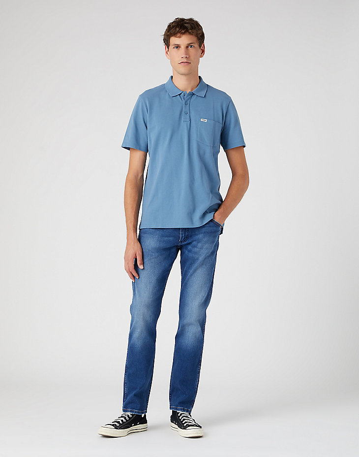 Polo Shirt in Captains Blue alternative view