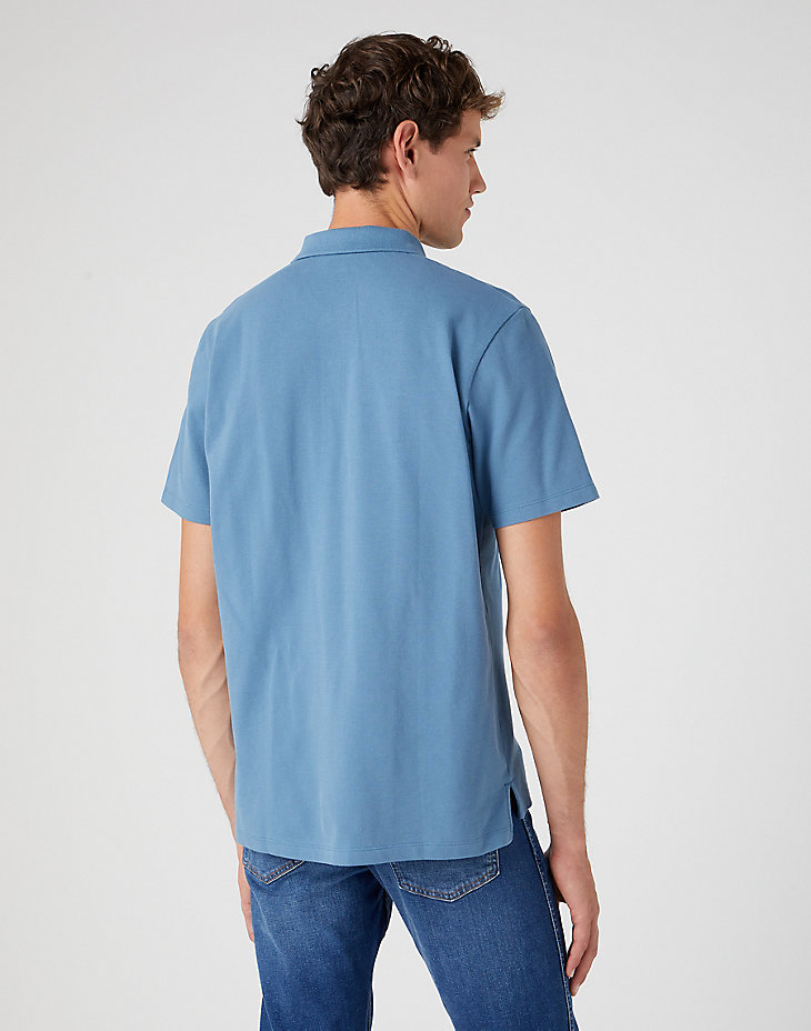 Polo Shirt in Captains Blue alternative view 2