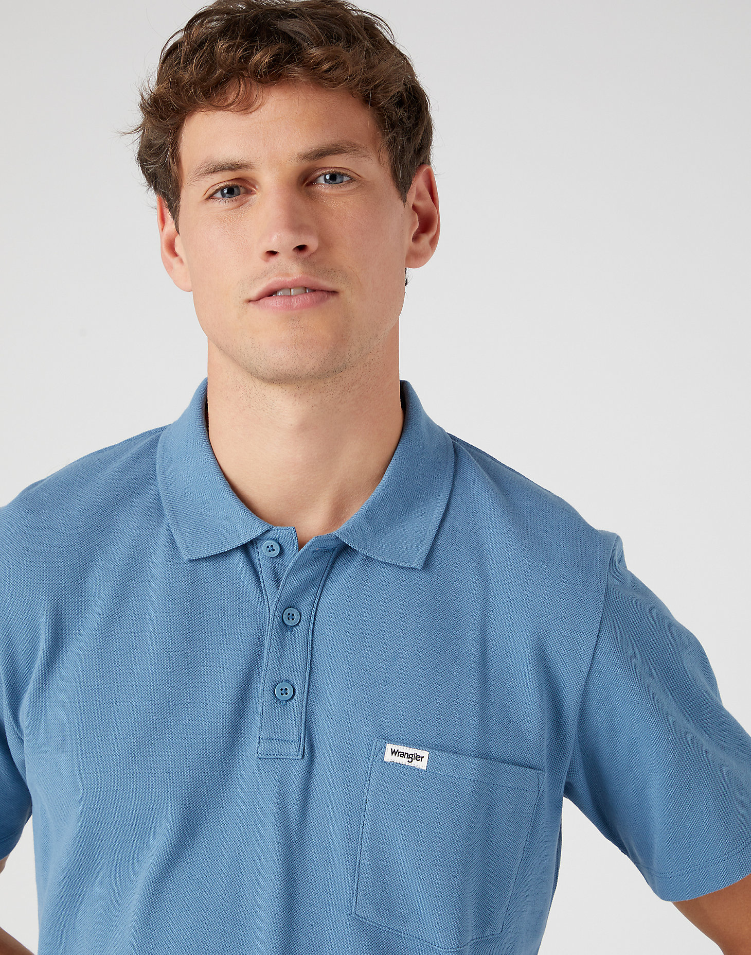 Polo Shirt in Captains Blue alternative view 3