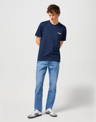 Wrangler 2 Pack Sign Off Tee True Navy&White Size 3XL
 