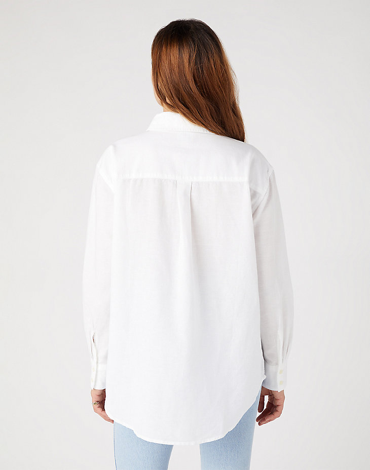 1 Pocket Shirt in White alternative view 2