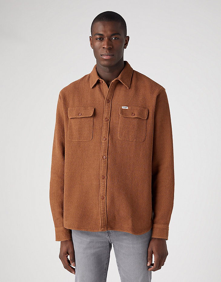 Overshirt in Toffee main view