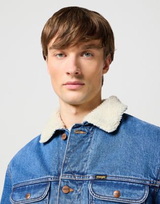 Wrangler lined 2024 denim shirt