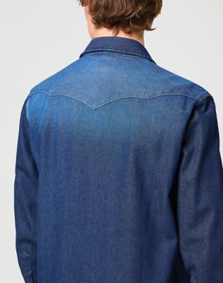 Blue Indigo Denim 70's Western Shirt