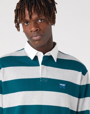 Striped Rugby Polo Shirt