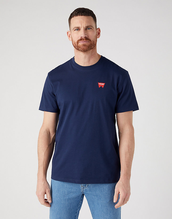 Sign Off Tee in Navy main view