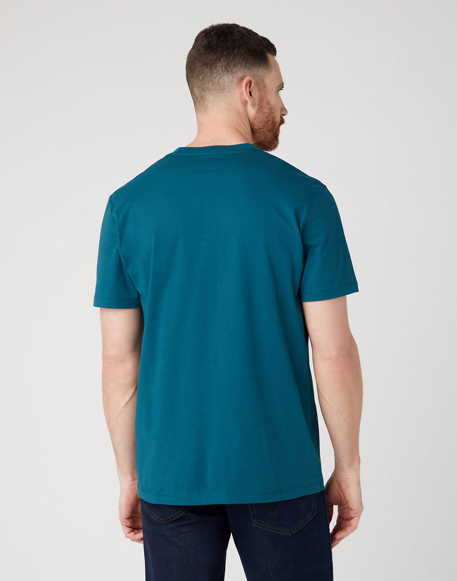Sign Off Tee in Deep Teal Green alternative view 2