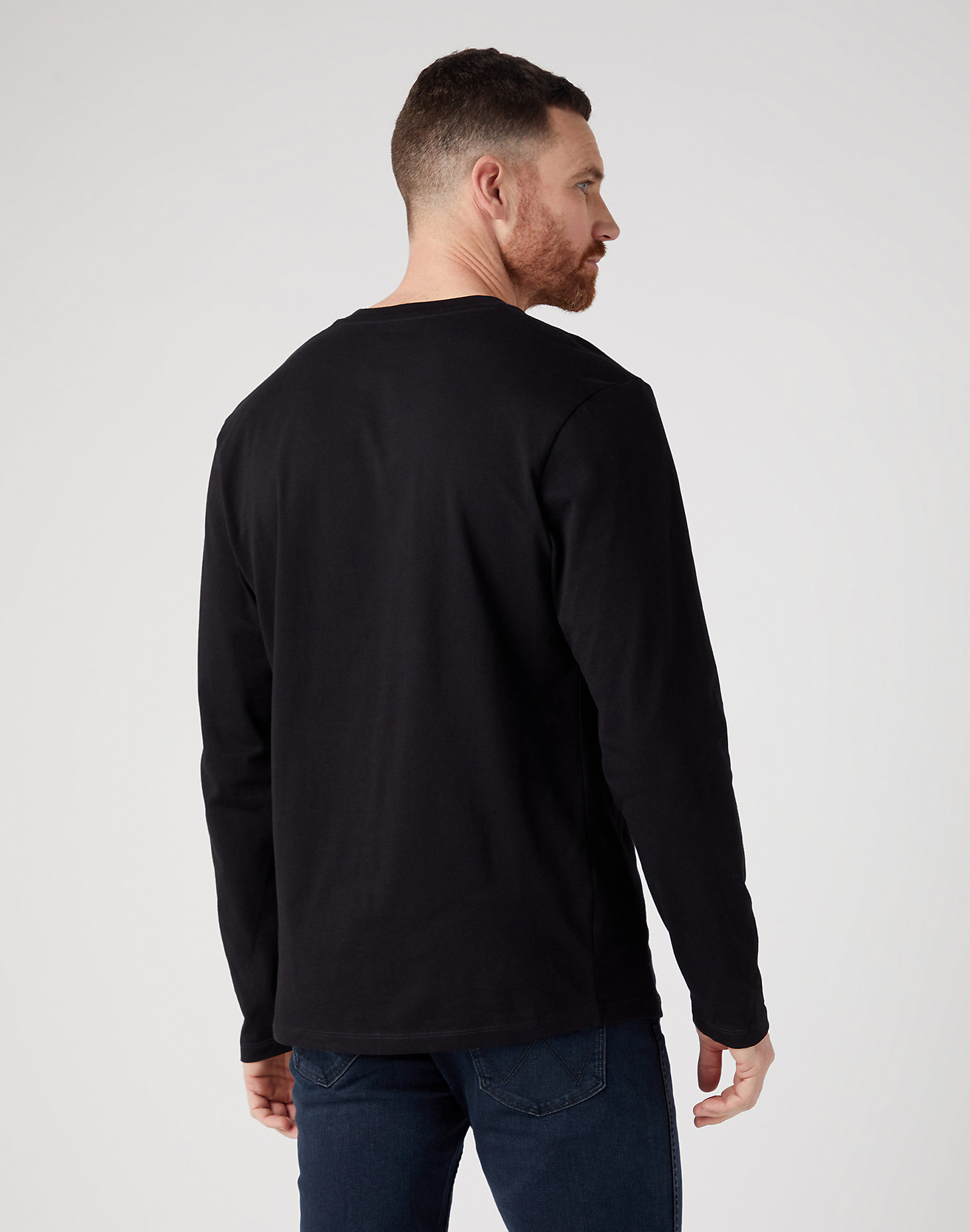 Long Sleeve Sign Off Tee in Black alternative view 2