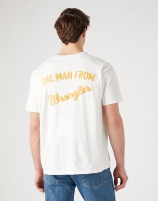 White 2025 slogan tee