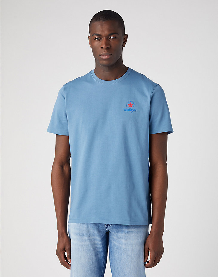 Wrangler Tee in Captains Blue main view