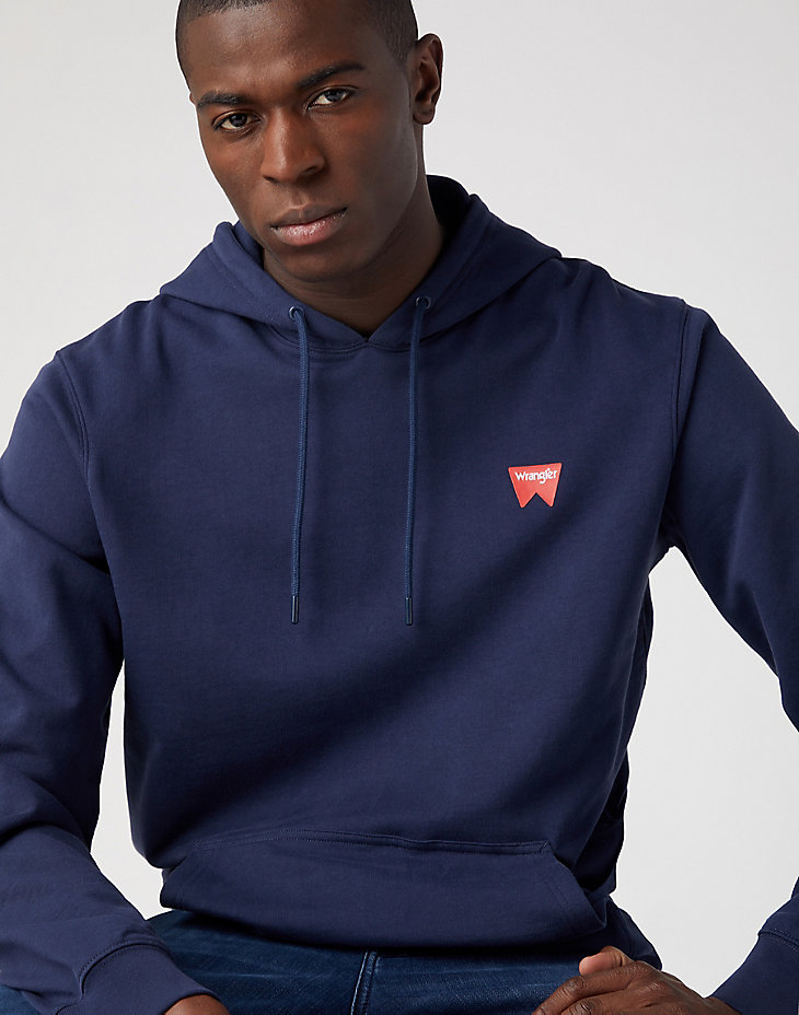 Sign Off Hoodie in Real Navy alternative view 3