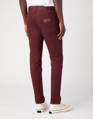 Dark maroon hot sale jeans