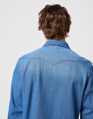 Indigood Icons 27MW Western Shirt in Icon Mid Stone alternative view 4
