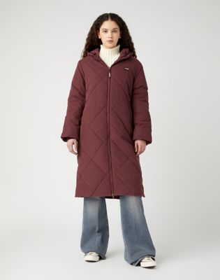 Full length outlet quilted coat