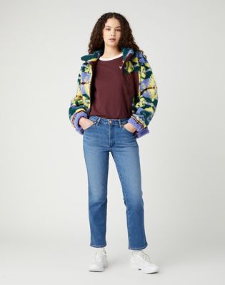 Signature wild print denim on sale jacket