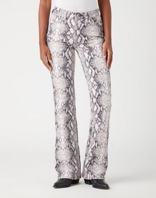 Pink snake best sale print pants