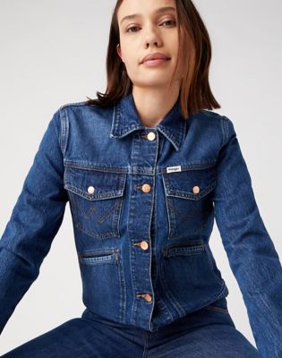 Wrangler womens denim on sale jacket