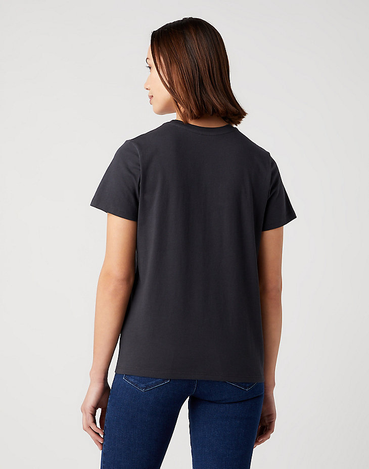 Round Tee in Faded Black alternative view 2