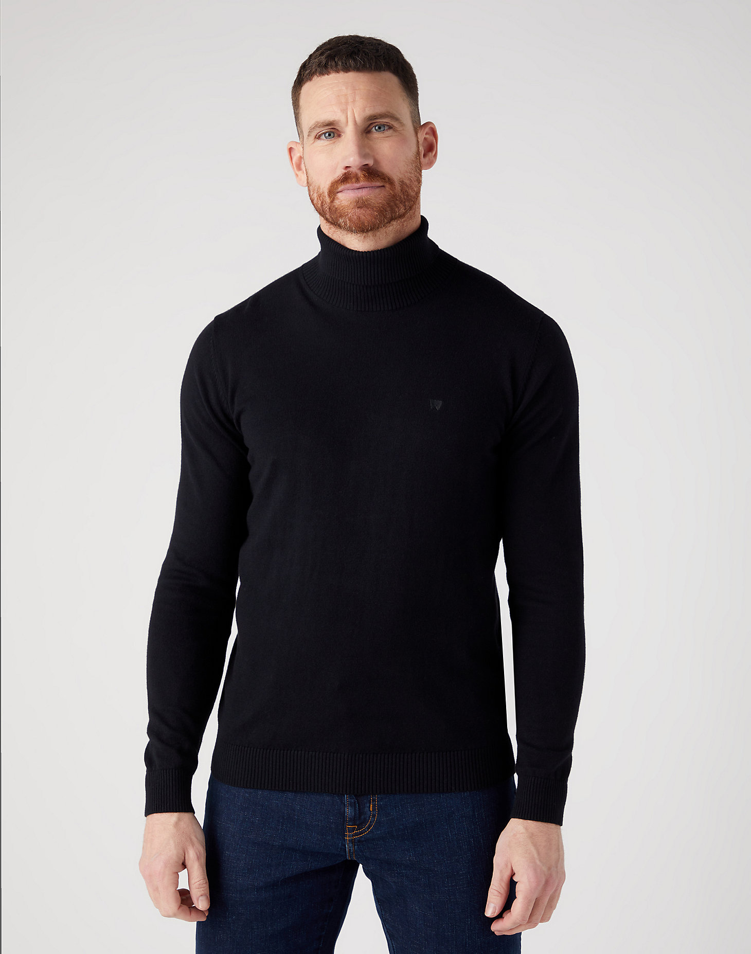 Roll Neck Knit in Black main view