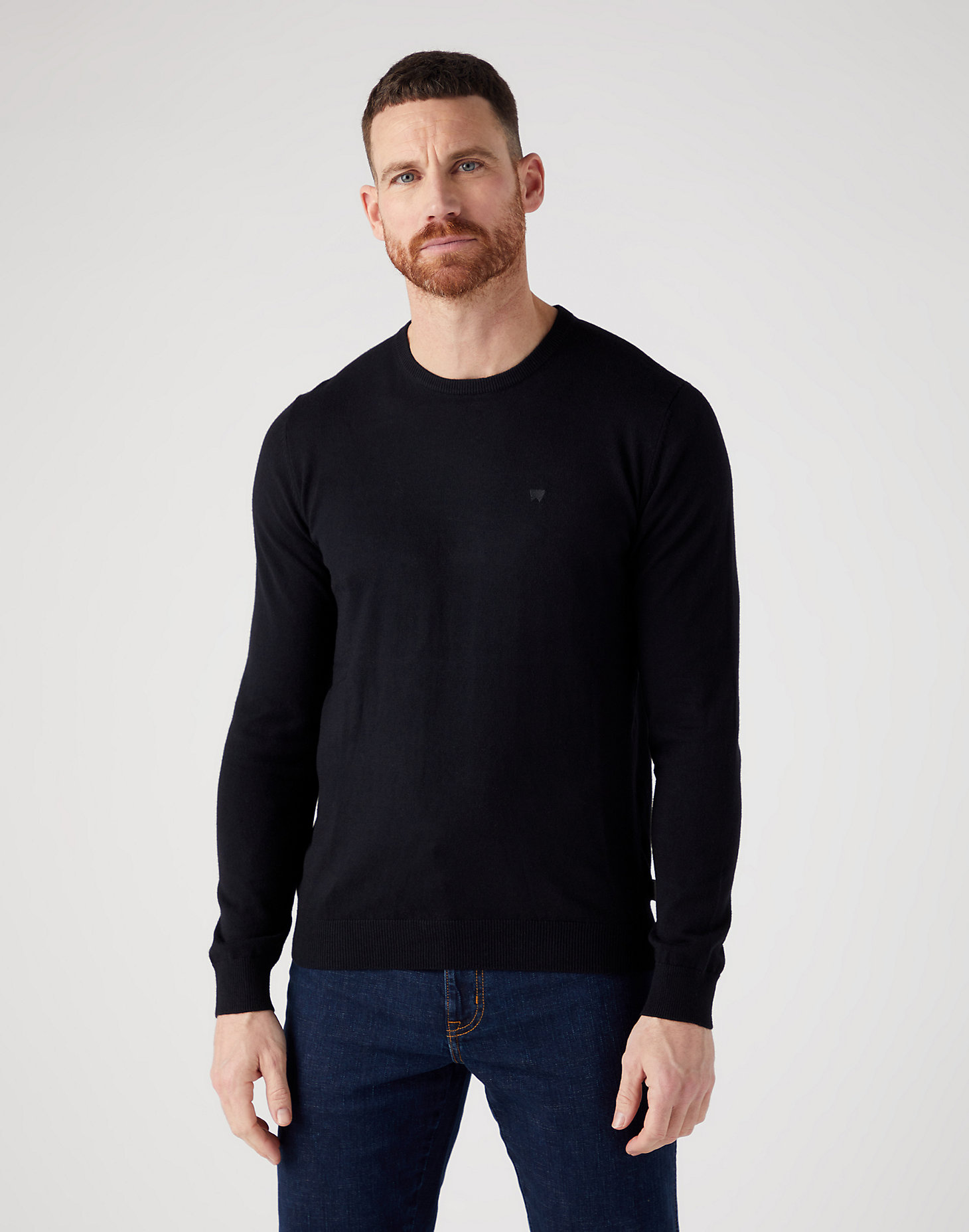 Crewneck Knit in Real Black main view