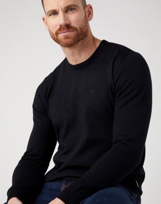 Black best sale crewneck men