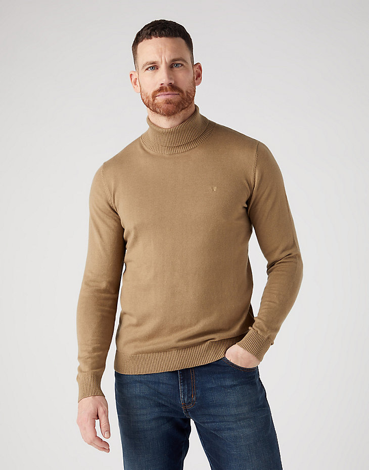 Roll Neck Knit in Lead Grey main view