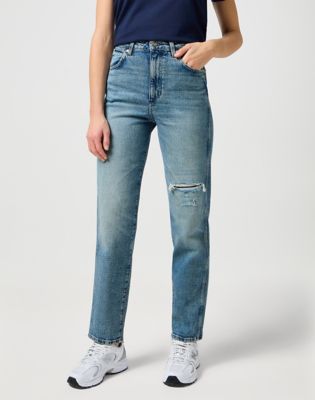 Jeans Wrangler Dama High Rise Vaqueros NB40