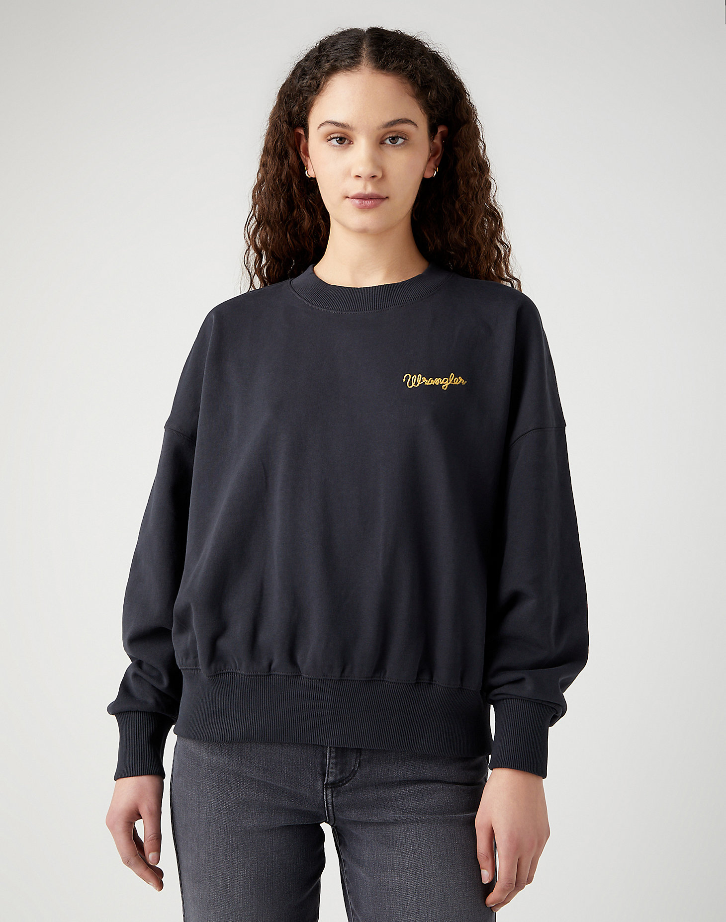 Relaxed Sweatshirt in Faded Black main view