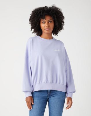 Lavender crew neck clearance sweater