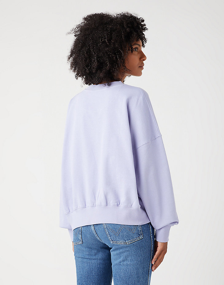 Relaxed Sweatshirt in Sweet Lavender alternative view 2