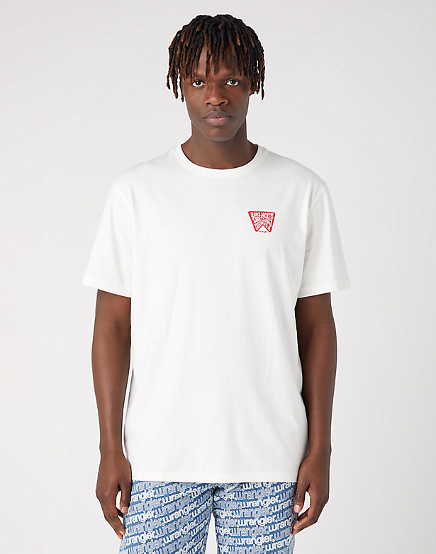 Graphic Tee in Wornwhite